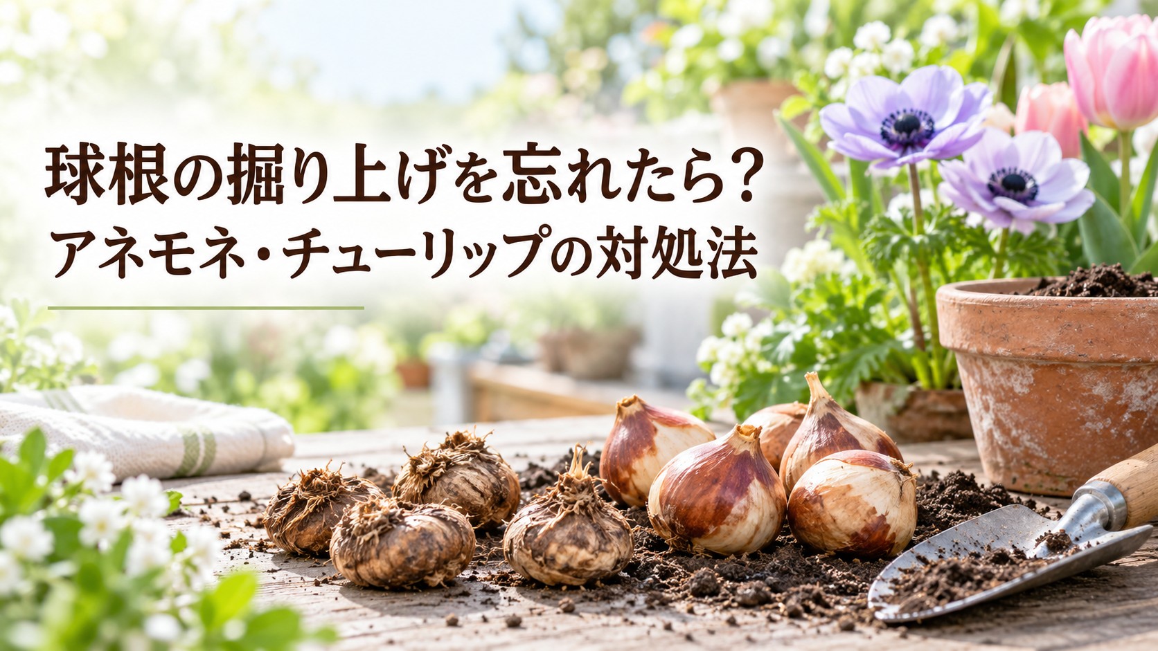 球根の掘り上げを忘れたときのアネモネとチューリップの対処法